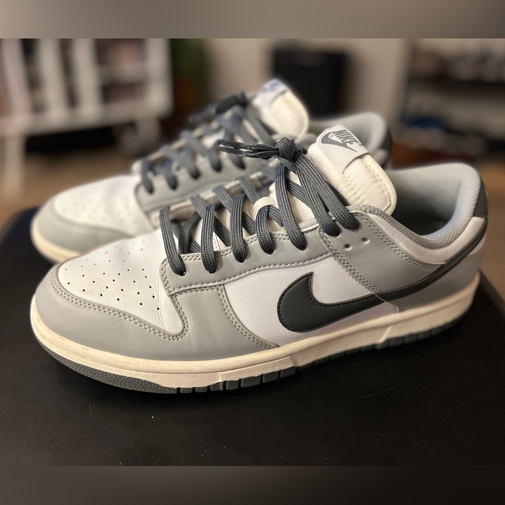 Nike dunk low light smoke grey size 13